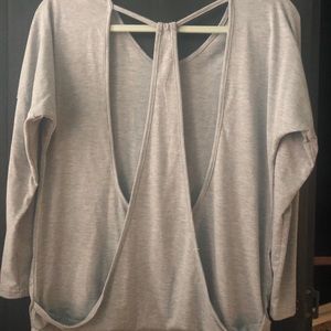 Open back long sleeve top